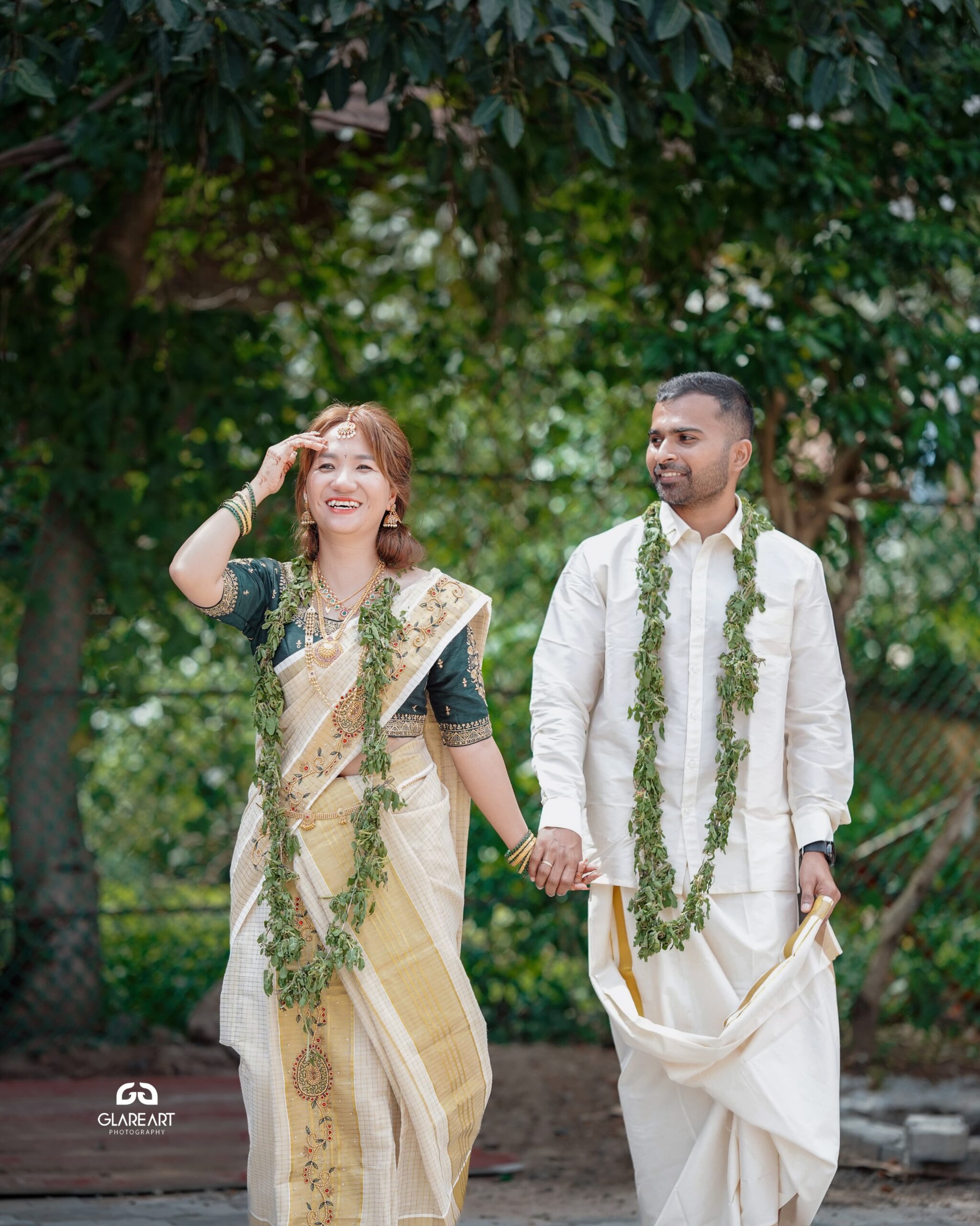 Guruvayur temple Kerala Hindu wedding photography